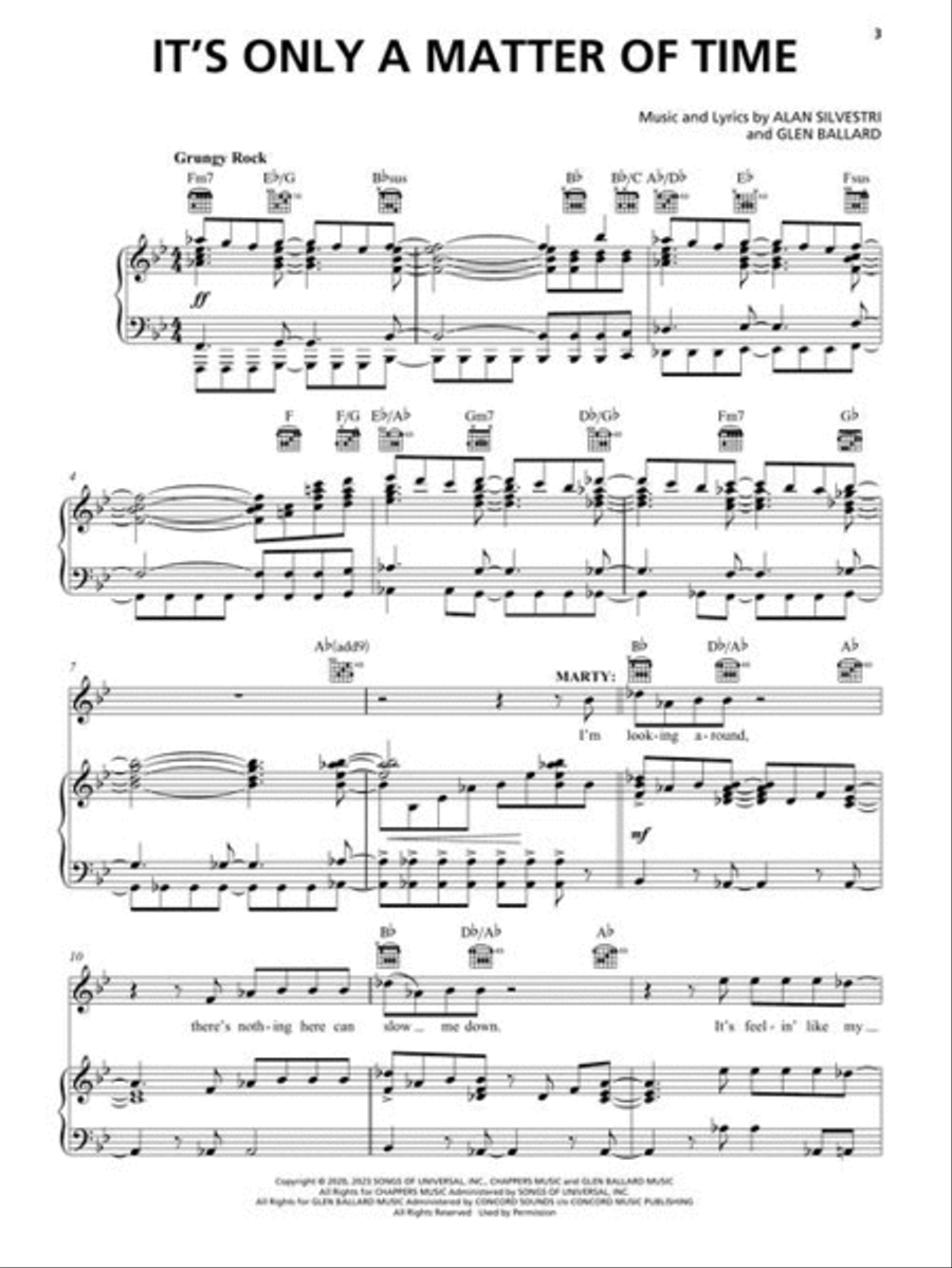 Back to the Future: The Musical Piano, Vocal scores gallery preview page 4