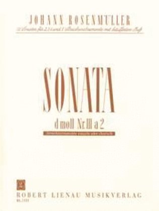 Sonata 3 d-Moll a 2