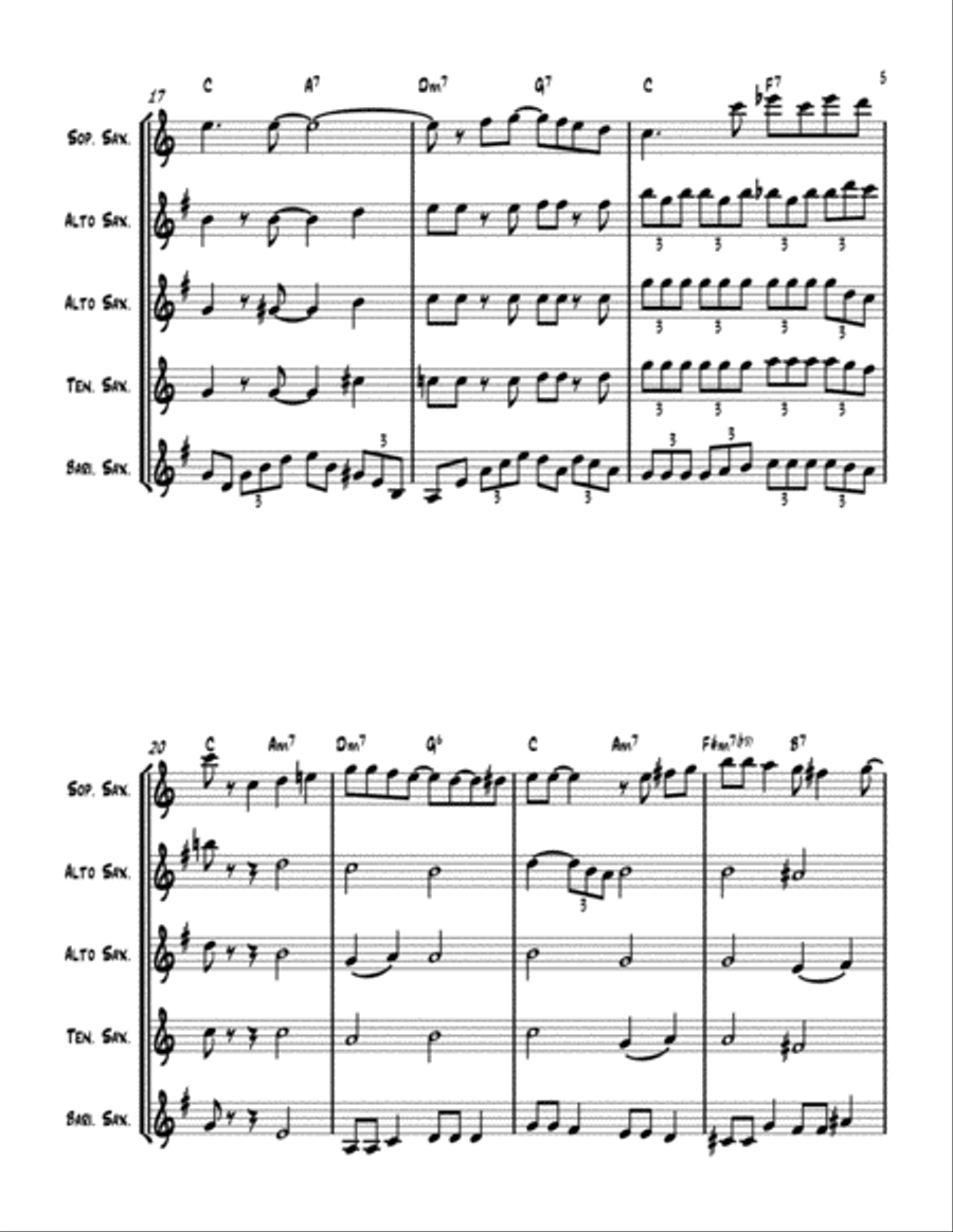 At Last Woodwind Quintet scores gallery preview page 5