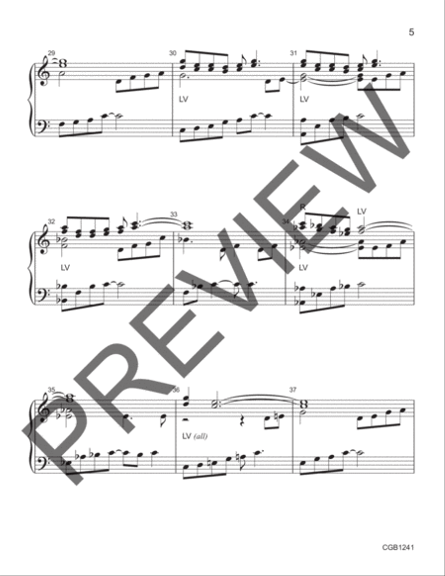 Thundersnow (3-7 octaves) by Cathy Moklebust Handbell Choir - Sheet Music page 5