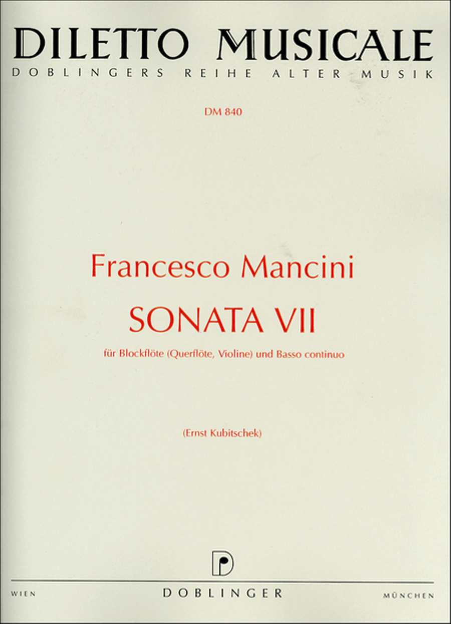 Sonata VII C-Dur Sonata VII C-Dur School and Community scores gallery preview page 1