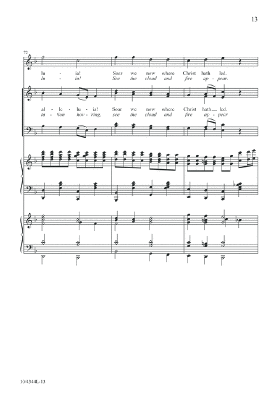 Easter Hymn of Praise 4-Part scores gallery preview page 13
