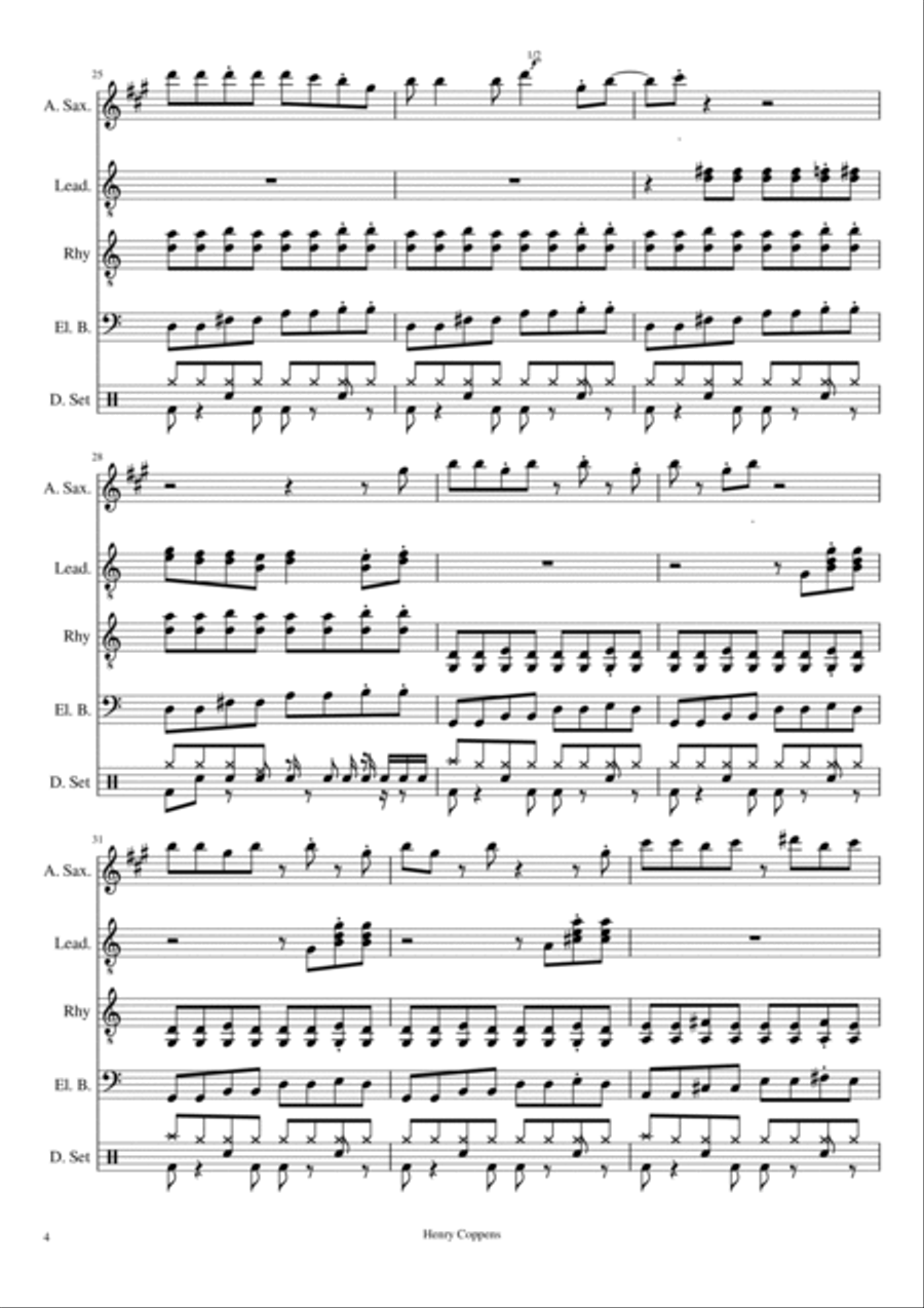 Pump Up The Boogie Small Ensemble scores gallery preview page 4