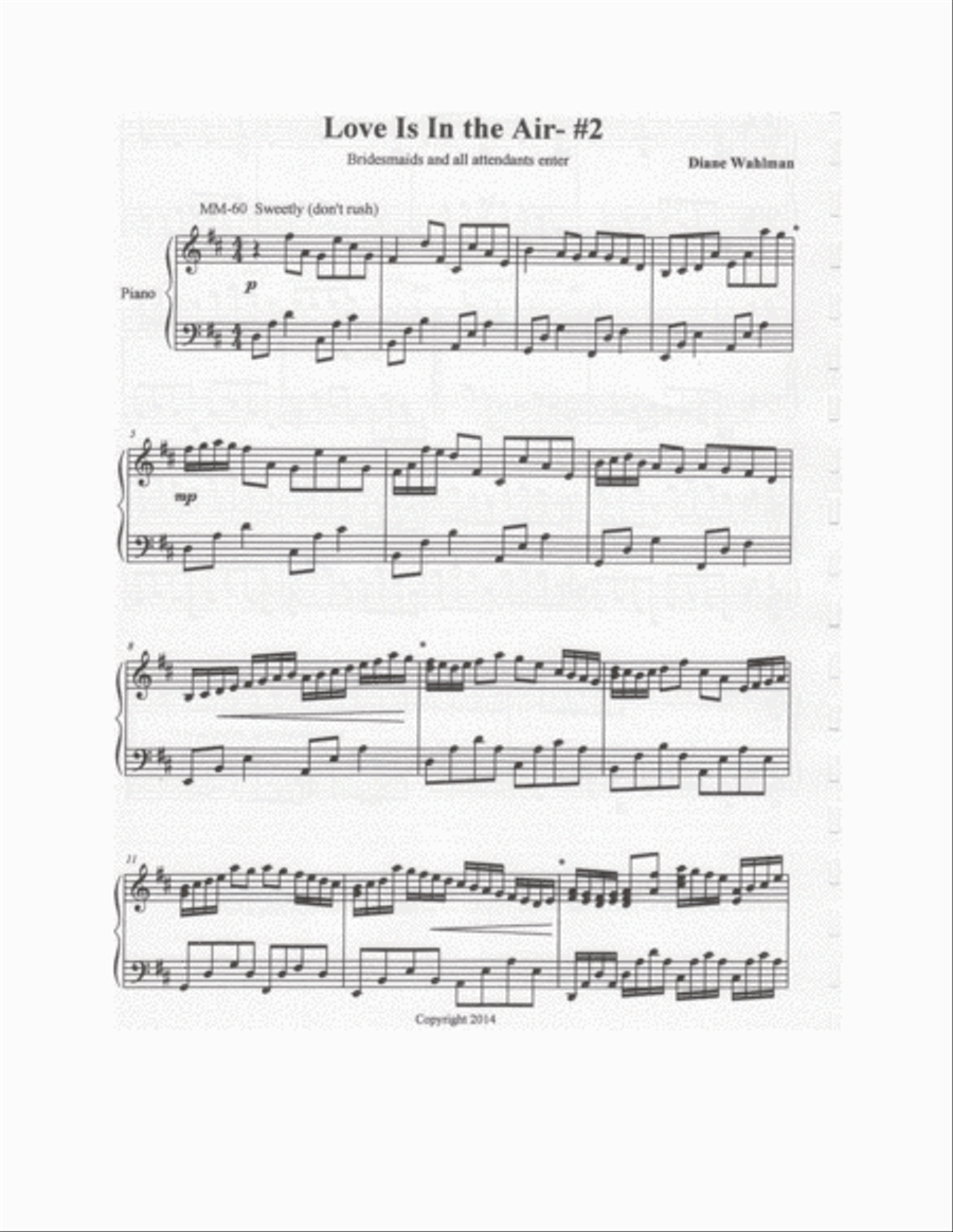 Love Is In the Air Piano Solo scores gallery preview page 3