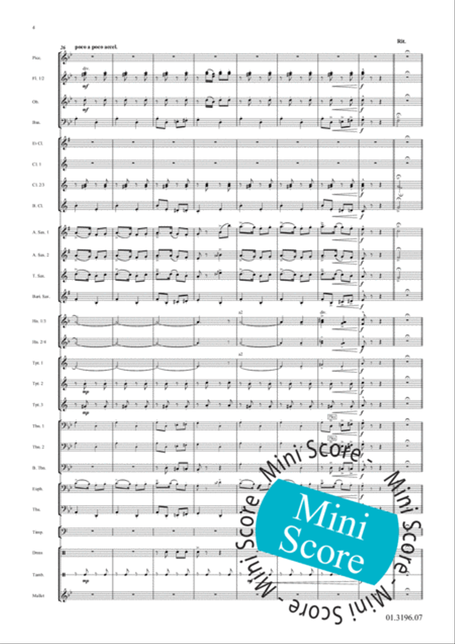 Three Russian Folk Songs Concert Band scores gallery preview page 8