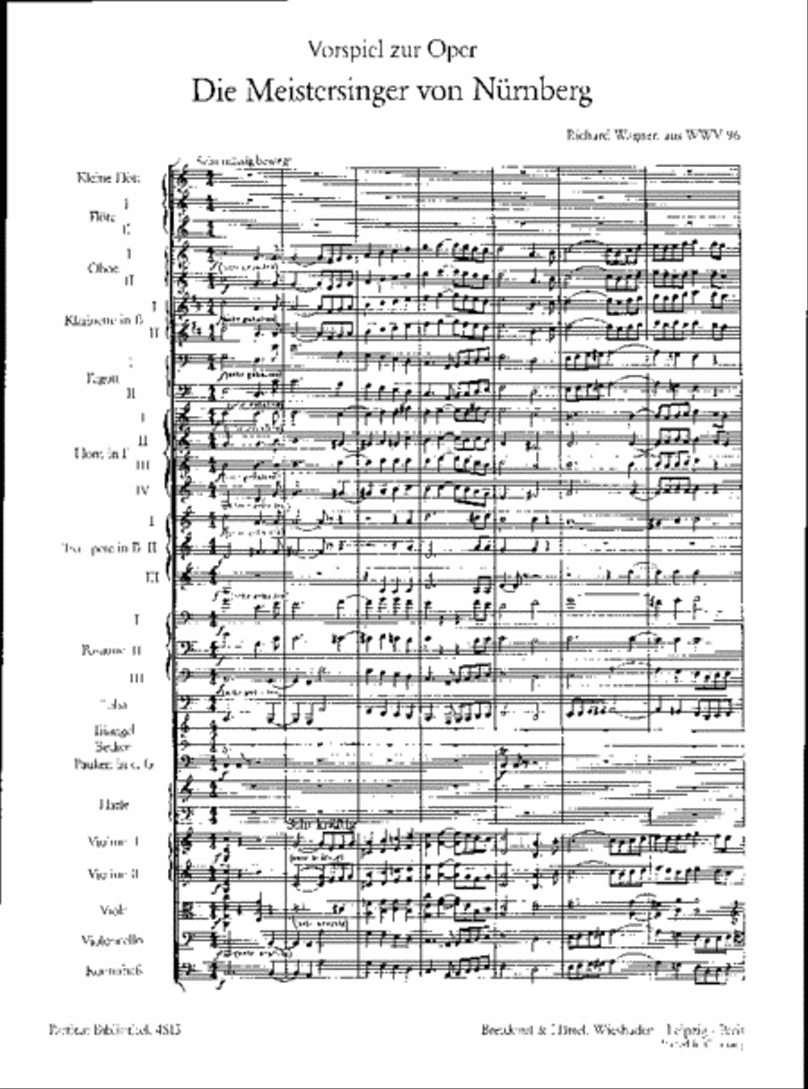 The Mastersingers of Nuremberg WWV 96 Orchestra scores gallery preview page 2
