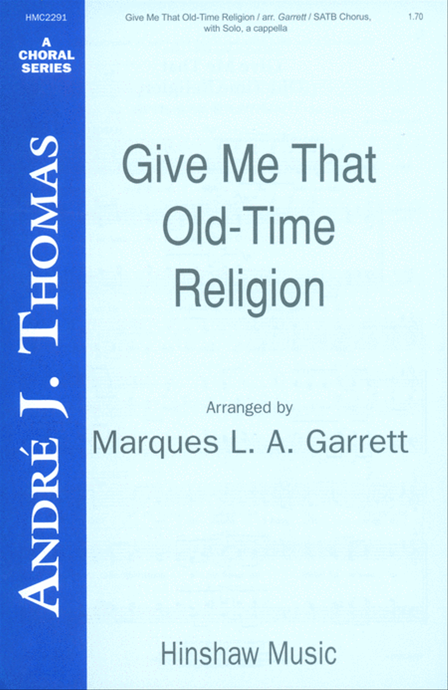 Give Me That Old Time Religion 4-Part scores gallery preview page 1