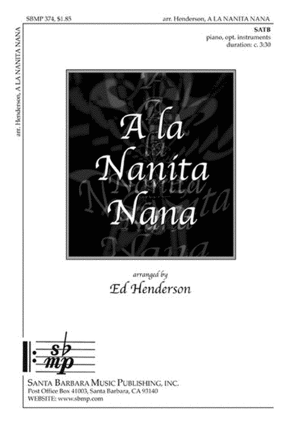 A La Nanita - SATB Octavo image number null