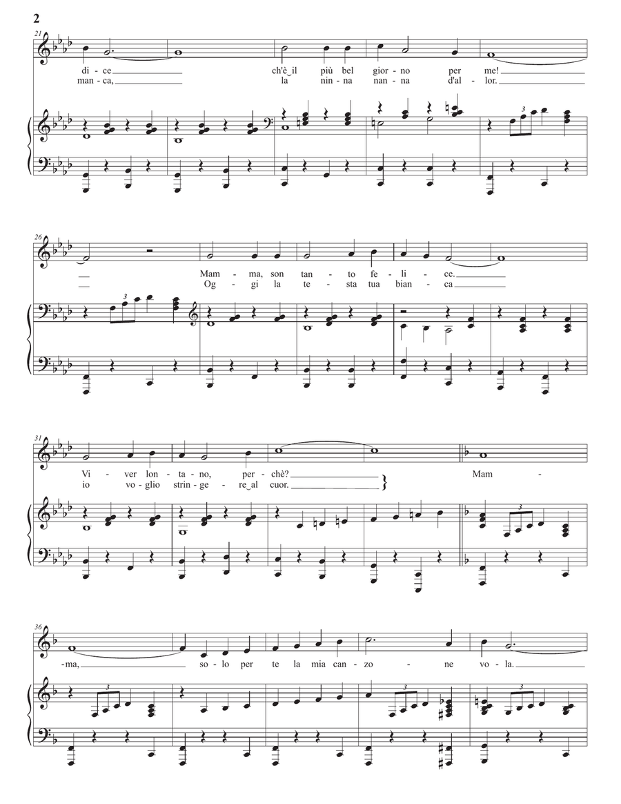 Mama (mamma) Mama (mamma) Voice scores gallery preview page 3