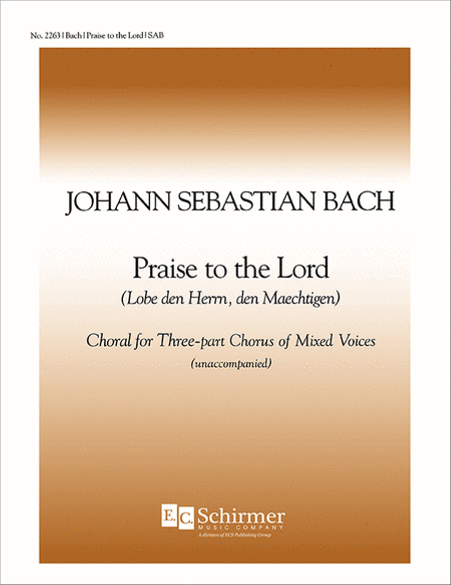 Praise to the Lord 3-Part scores gallery preview page 1