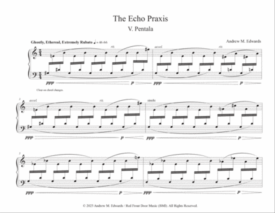 The Echo Praxis - V. Pentala Chamber Music scores gallery preview page 2