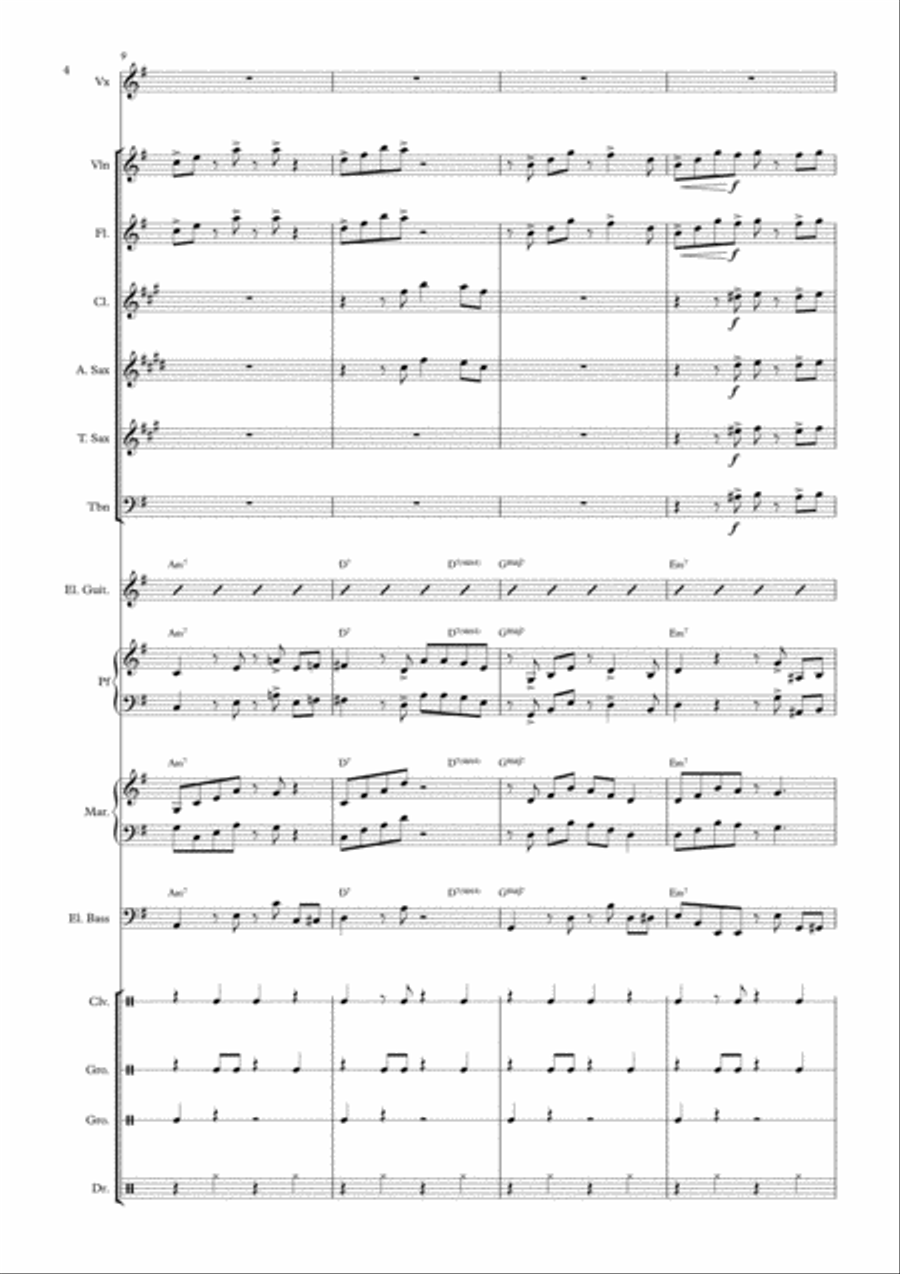 Feliz Navidad Feliz Navidad Small Ensemble scores gallery preview page 4