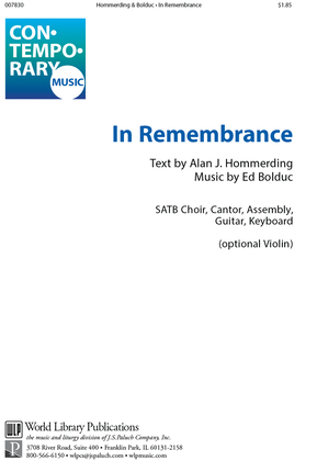 Book cover for In Remembrance