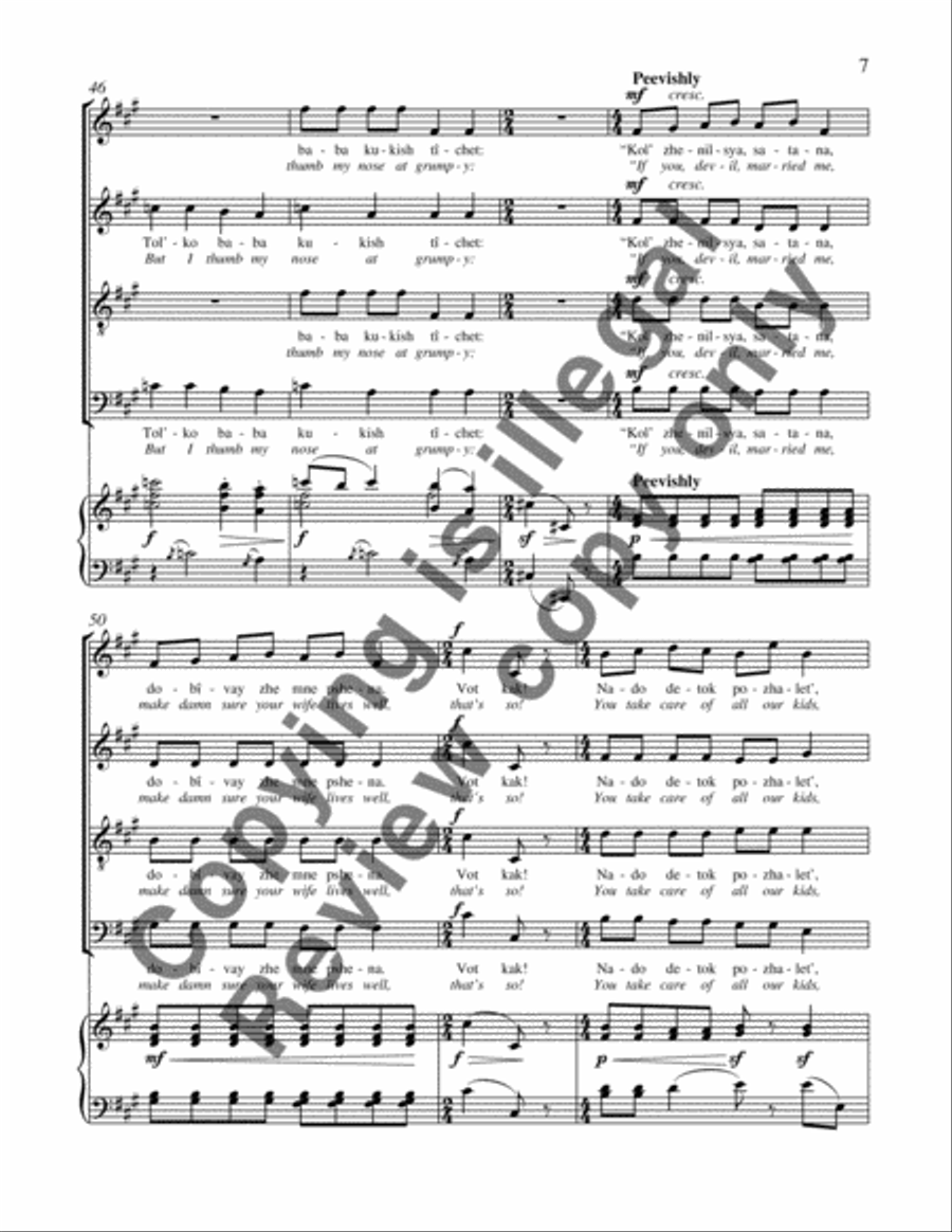 Gopak 4-Part scores gallery preview page 13