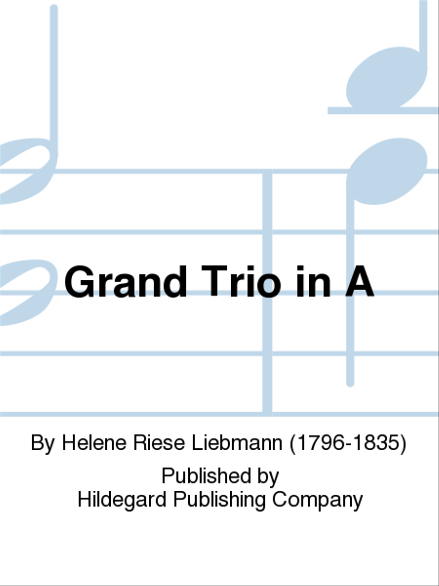 Grand Trio in A Piano Trio scores gallery preview page 1