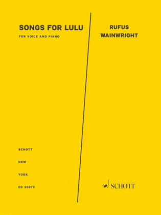 Book cover for Songs for Lulu