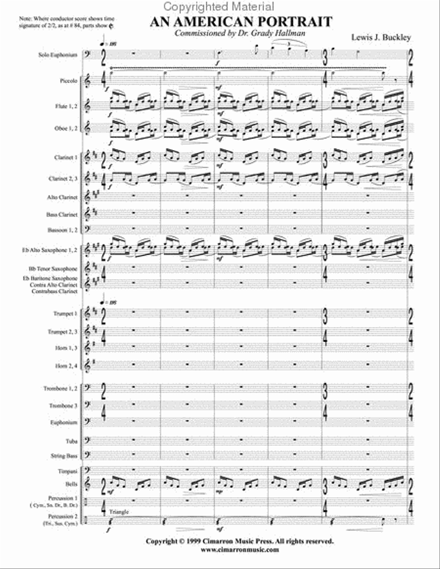 An American Portrait Concert Band scores gallery preview page 2