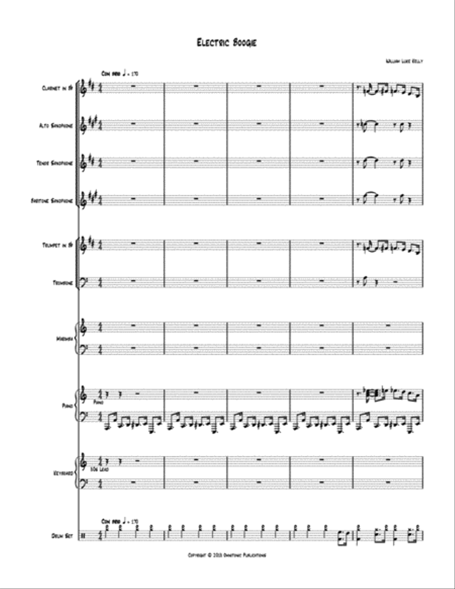 Electric Boogie Electric Boogie Jazz Ensemble scores gallery preview page 2