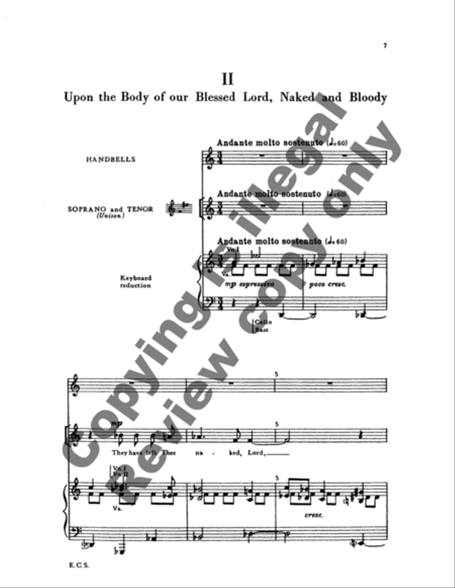 Three Lenten Poems of Richard Crashaw 4-Part scores gallery preview page 11