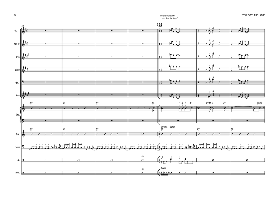 You Got The Love You Got The Love Large Ensemble scores gallery preview page 6