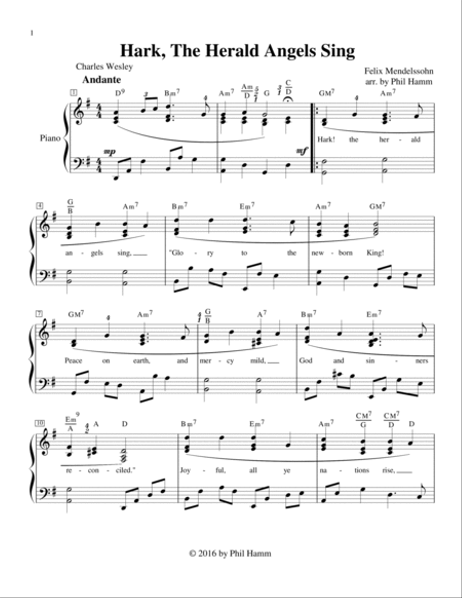 Hark, The Herald Angels Sing Small Ensemble scores gallery preview page 2