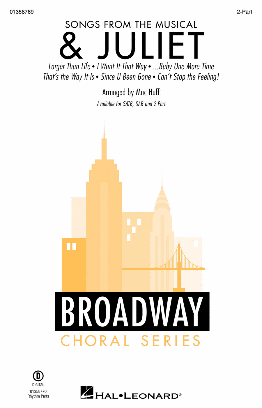 Songs from the Musical “& Juliet” 2-Part scores gallery preview page 1