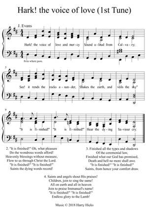 Hark! the voice of love. A new tune to this wonderful old hymn.
