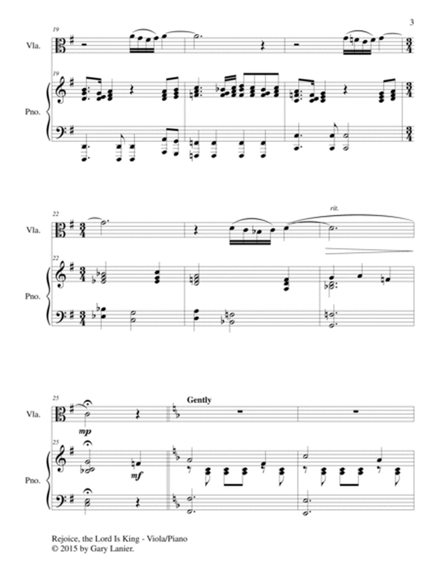 REJOICE, THE LORD IS KING (Duet – Viola and Piano/Score and Parts) image number null