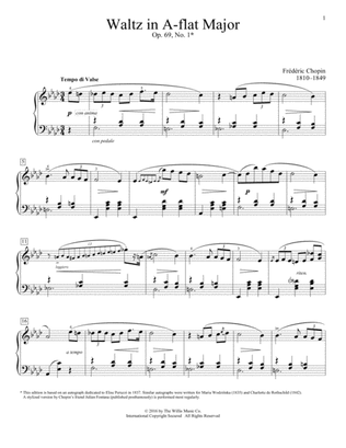 Waltz In A-Flat Major, Op. 69, No. 1
