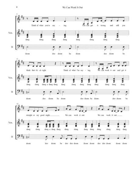 We Can Work It Out by The Beatles Choir - Digital Sheet Music