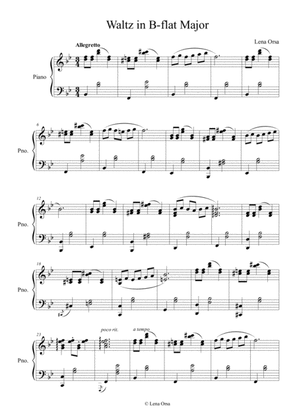 Book cover for Waltz in B-flat major | Piano Music