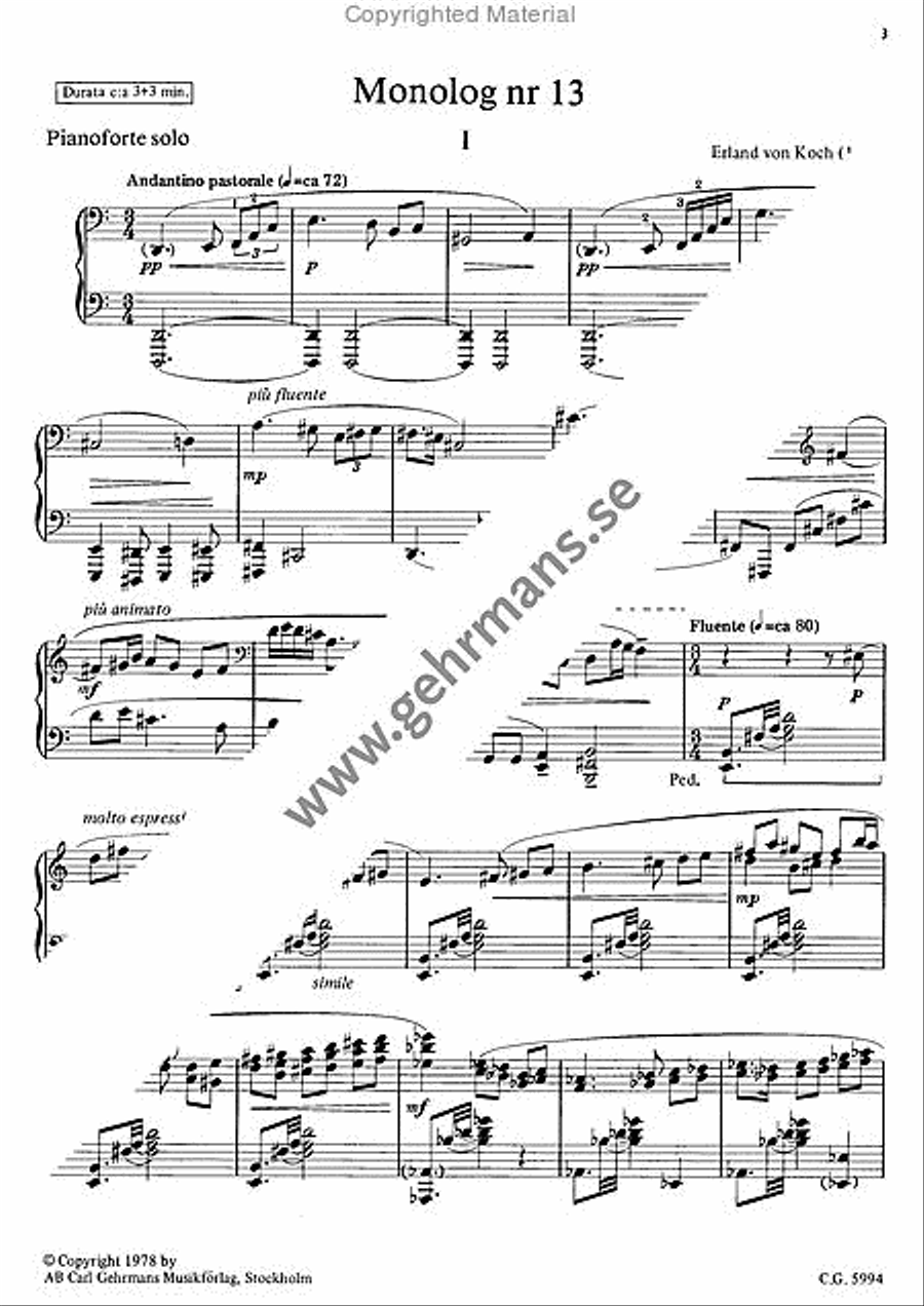Monolog 13 Monolog 13 Piano Solo scores gallery preview page 2