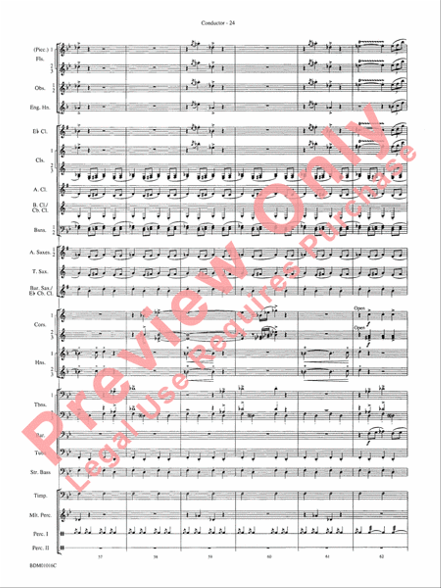 Fanfare and Allegro Concert Band scores gallery preview page 27