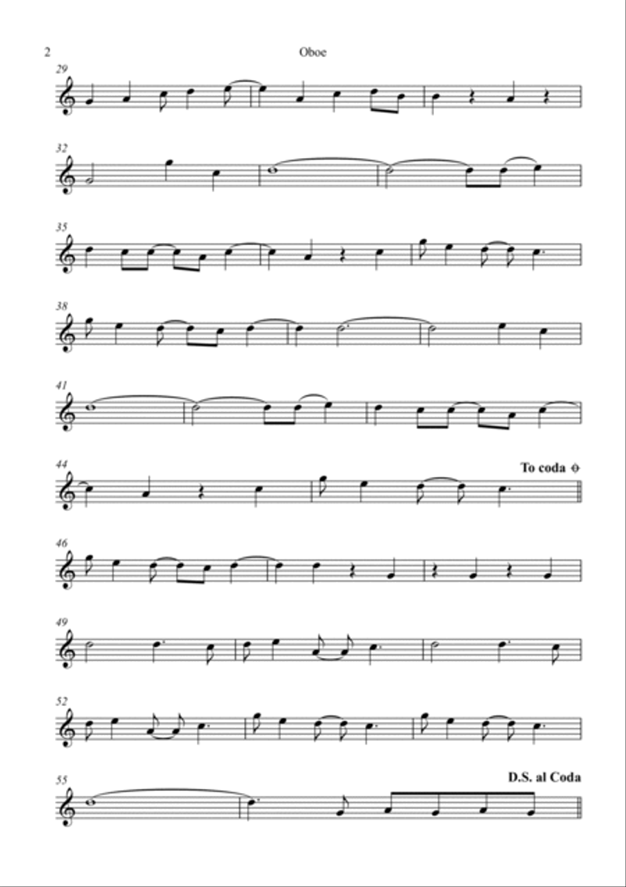 Blinding Lights Oboe Solo scores gallery preview page 2