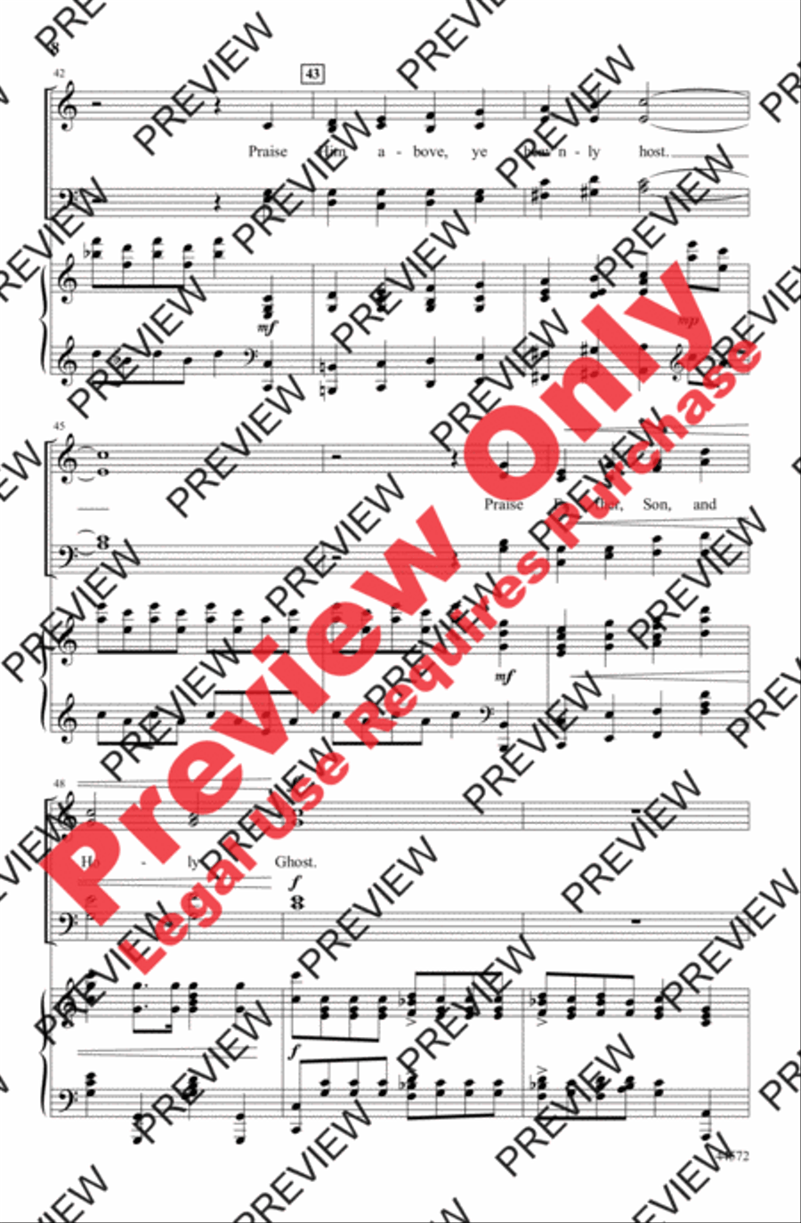 We Sing the Mighty Power of God 4-Part scores gallery preview page 8