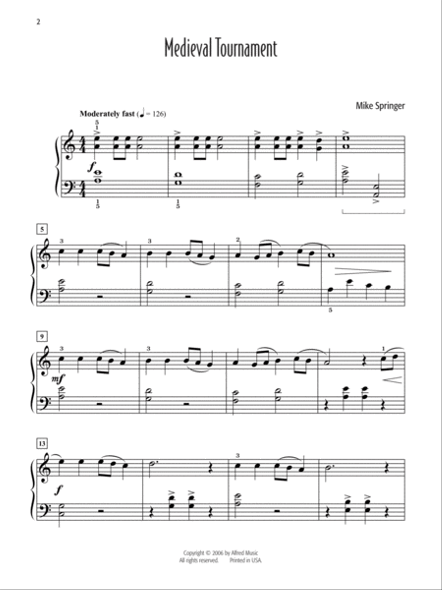 Mike Springer's Favorite Solos 1-3 (Value Pack) Easy Piano scores gallery preview page 14