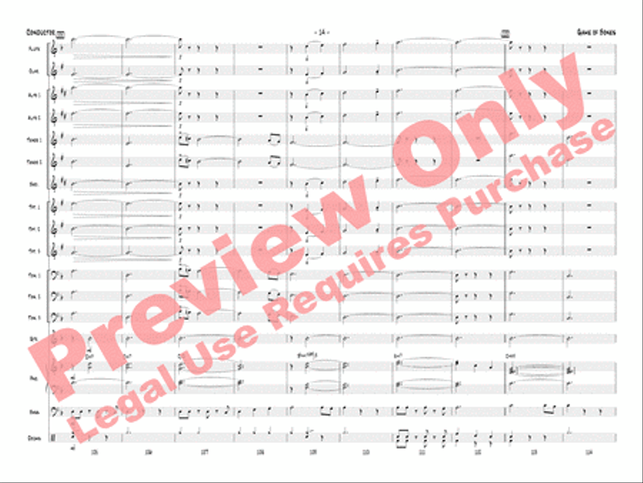 Game of Bones Game of Bones Jazz Ensemble scores gallery preview page 17