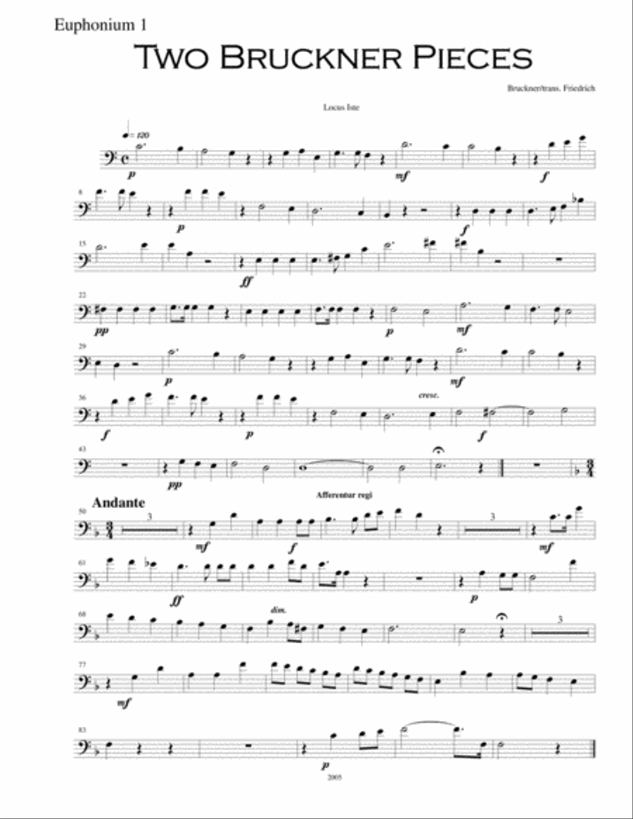 Two Bruckner Pieces Two Bruckner Pieces Brass Ensemble scores gallery preview page 4
