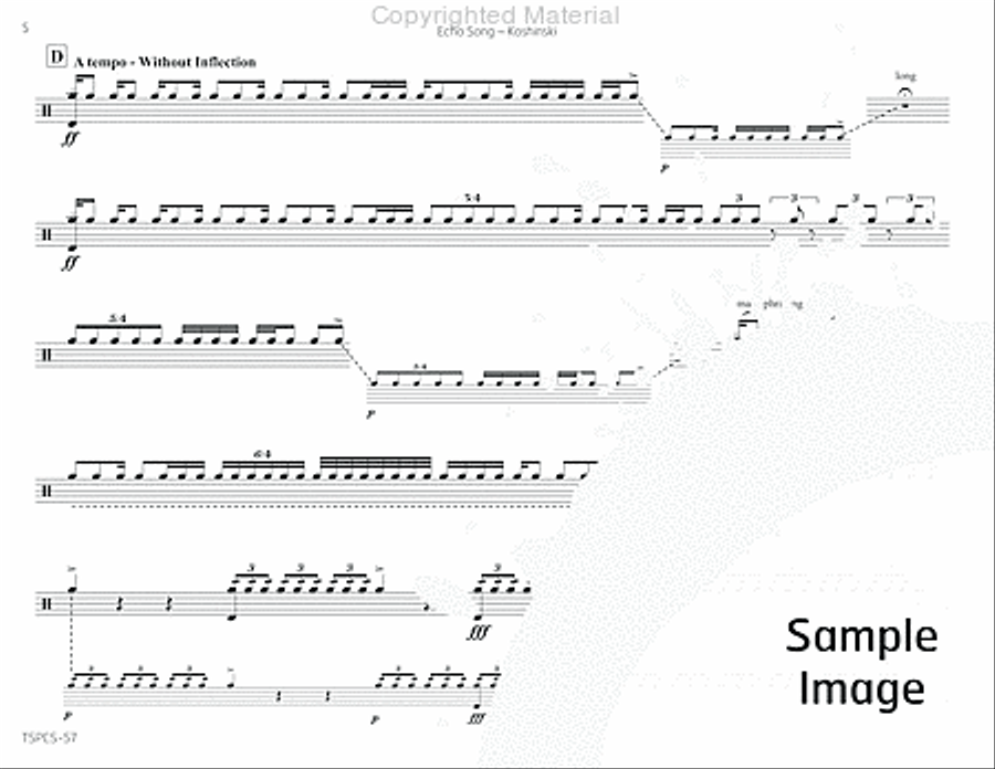 Echo Song Percussion scores gallery preview page 9