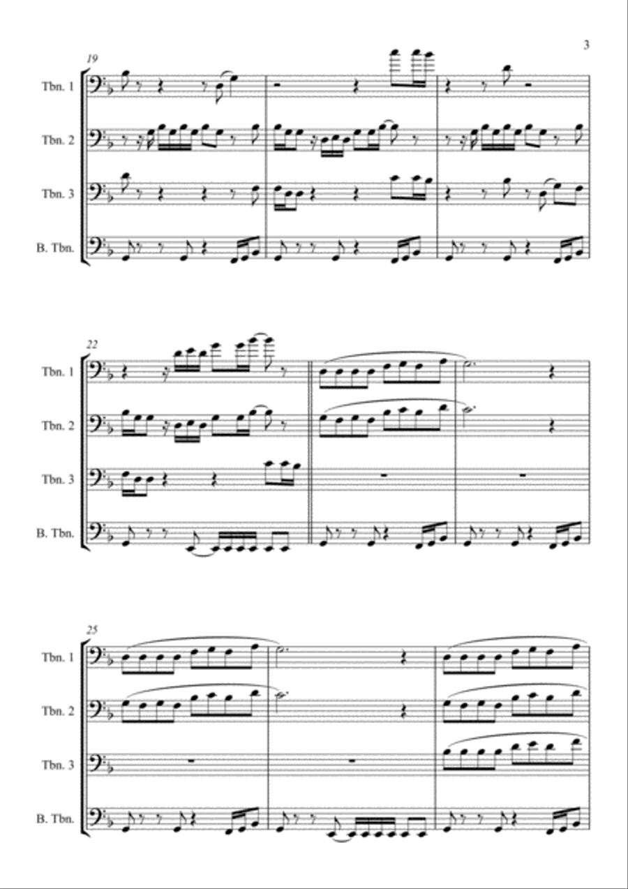 No Diggity Brass Ensemble scores gallery preview page 4