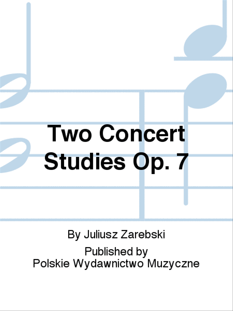 Two Concert Studies Op. 7 Piano Method scores gallery preview page 1