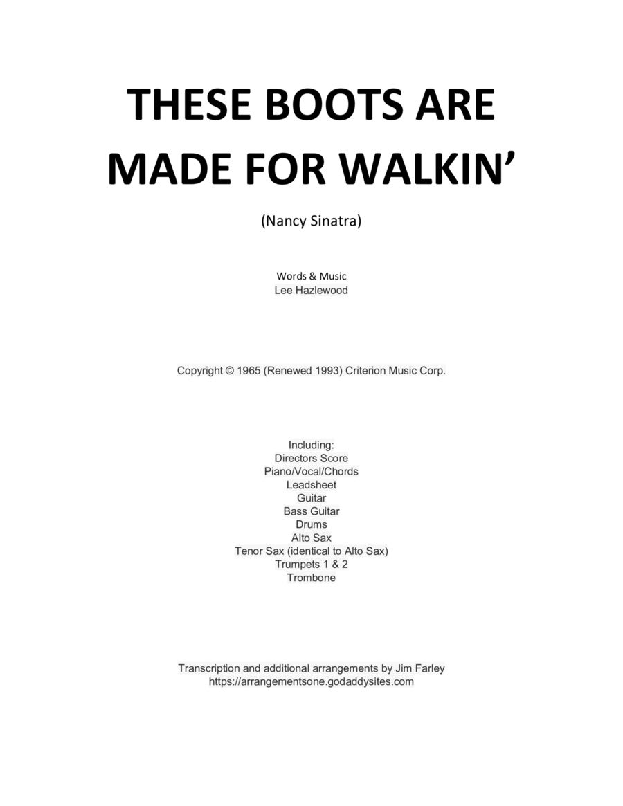These Boots Are Made For Walkin' image number null