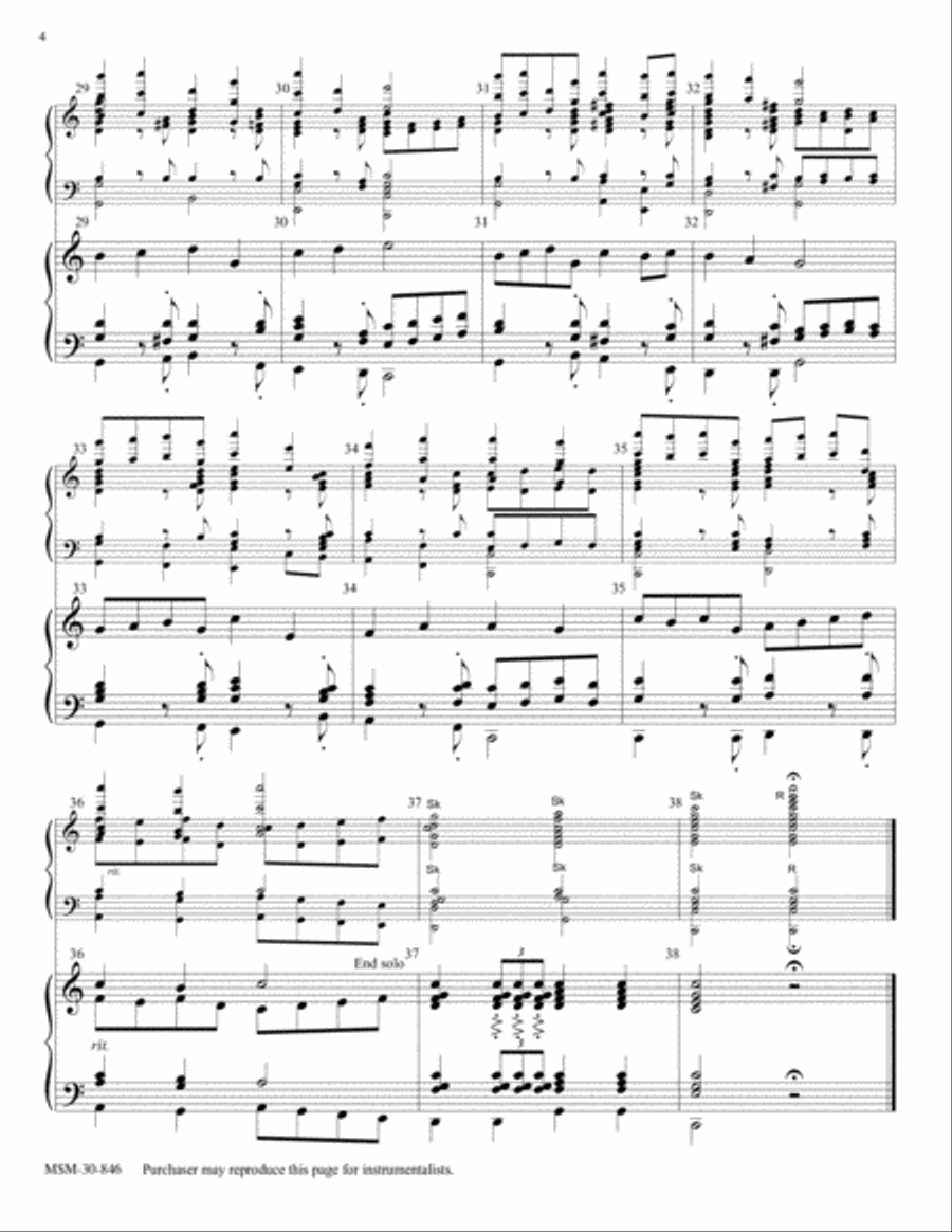 Easter Hymn Easter Hymn Choir scores gallery preview page 4