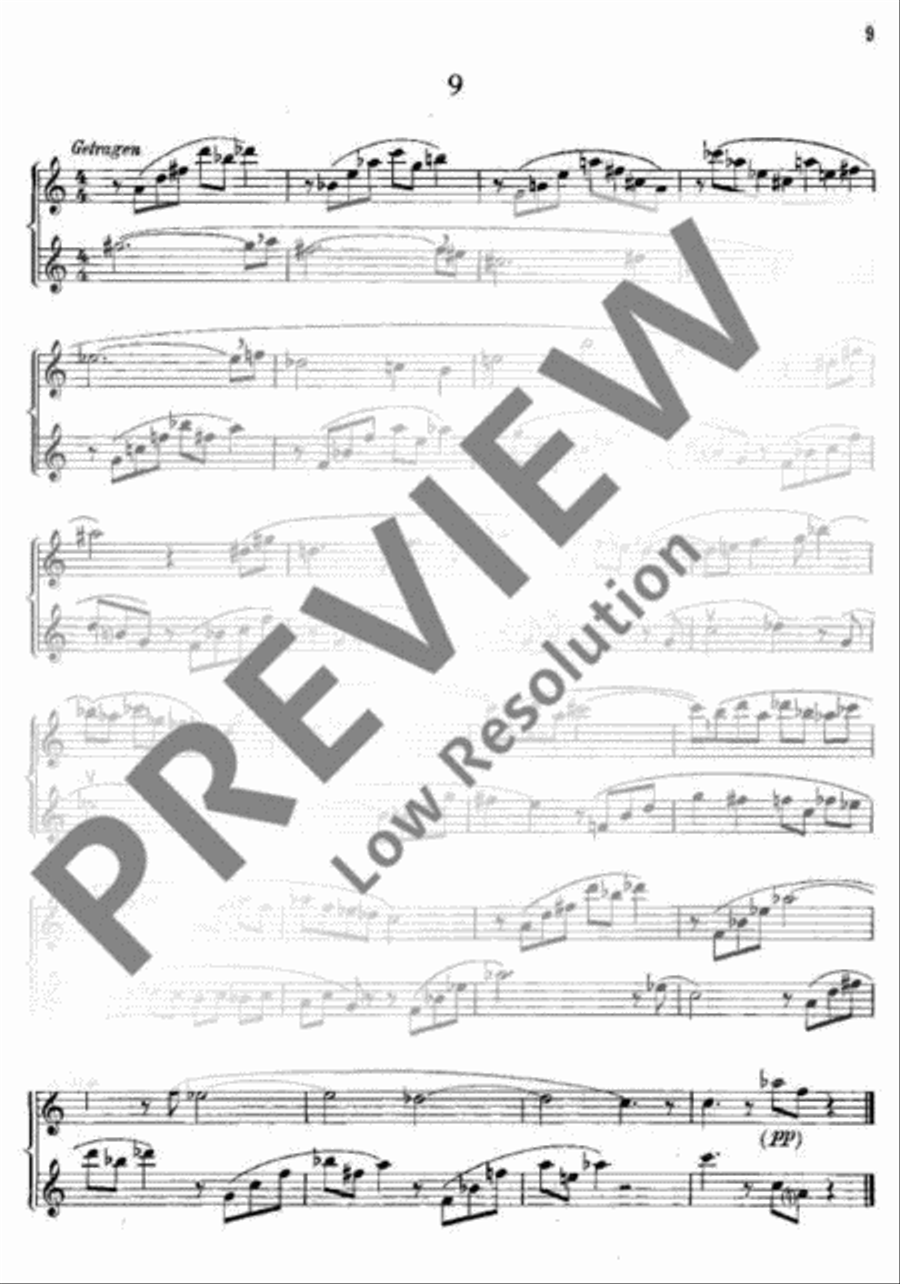 Reihe kleiner Duette Alto Recorder scores gallery preview page 14