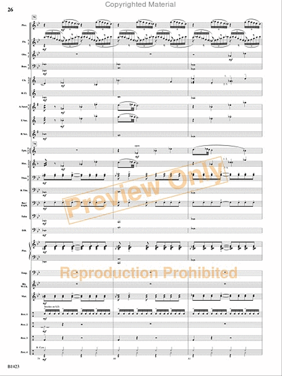 Dakota Fanfare Dakota Fanfare Concert Band scores gallery preview page 25