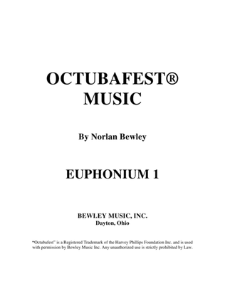 Book cover for Octubafest Euphonium 1 Bass Clef Part Book - Tuba/Euphonium Quartet