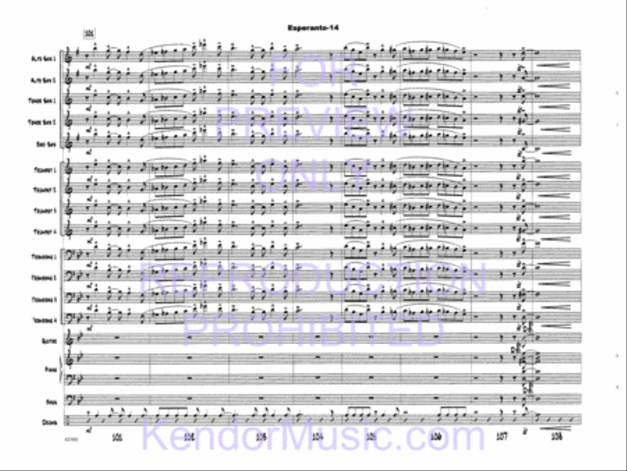 Esperanto Esperanto Jazz Ensemble scores gallery preview page 17