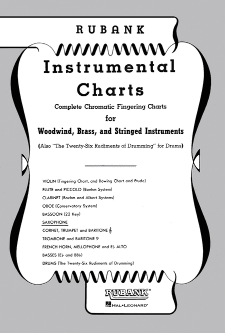 Rubank Instrumental Charts Saxophone