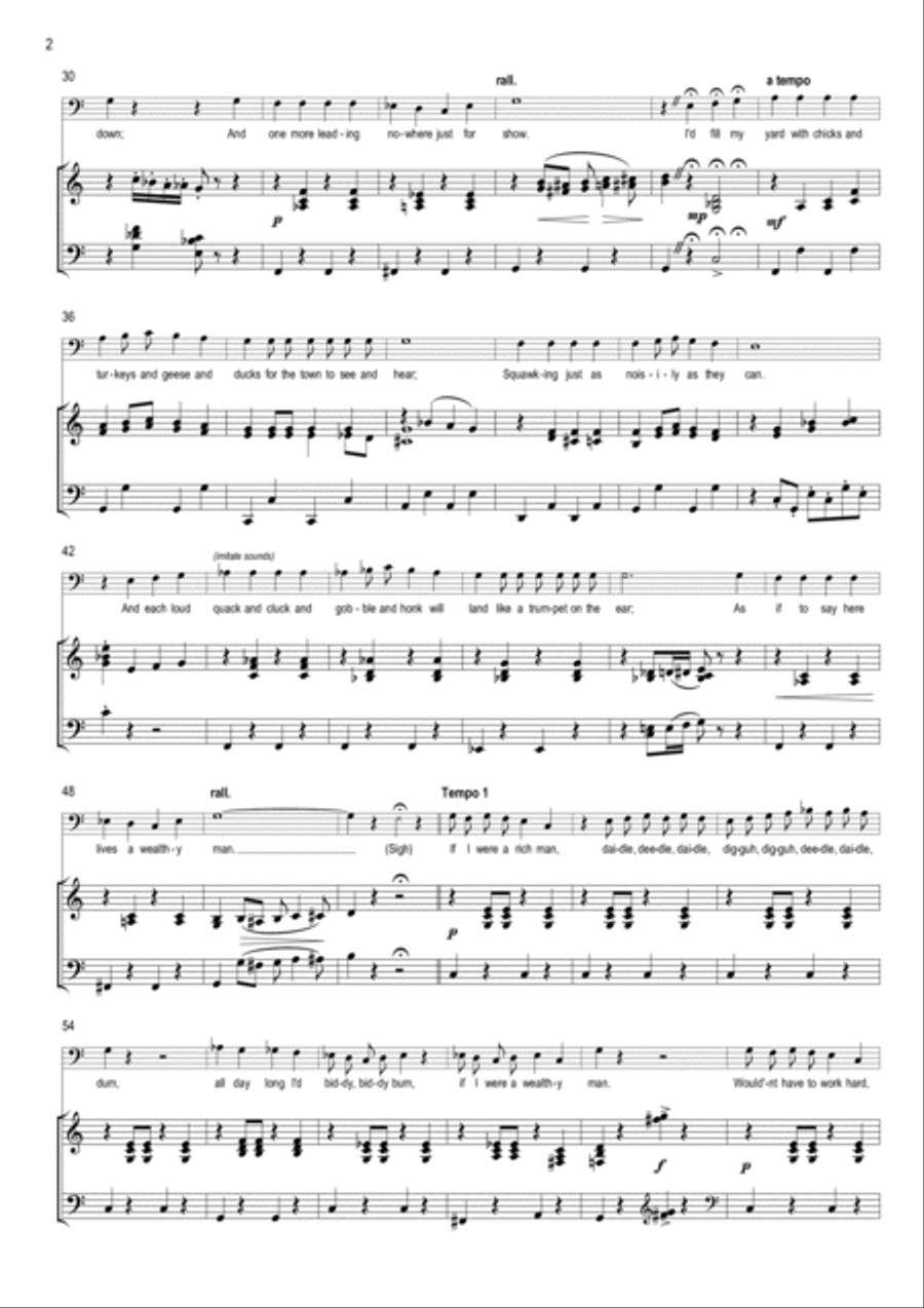 If I Were A Rich Man Voice scores gallery preview page 2