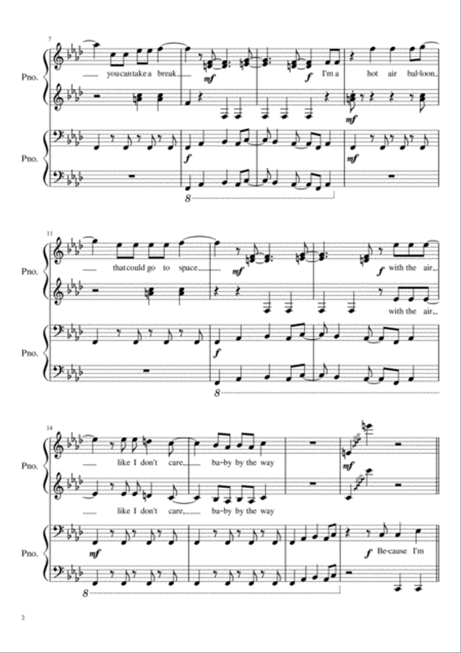 Happy Happy Piano scores gallery preview page 2
